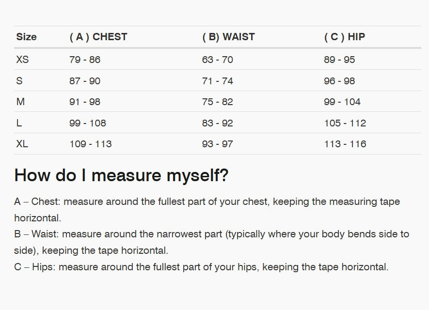 REV'IT! Core 2 Ladies Jacket Size Guide