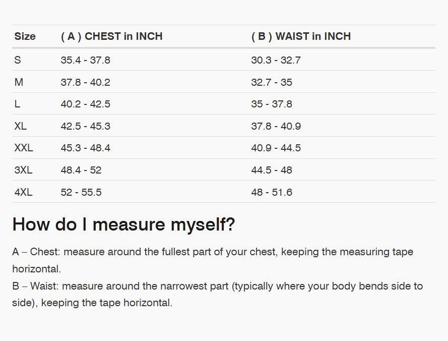 REV'IT! Offtrack 2 H2O Jacket Size Guide