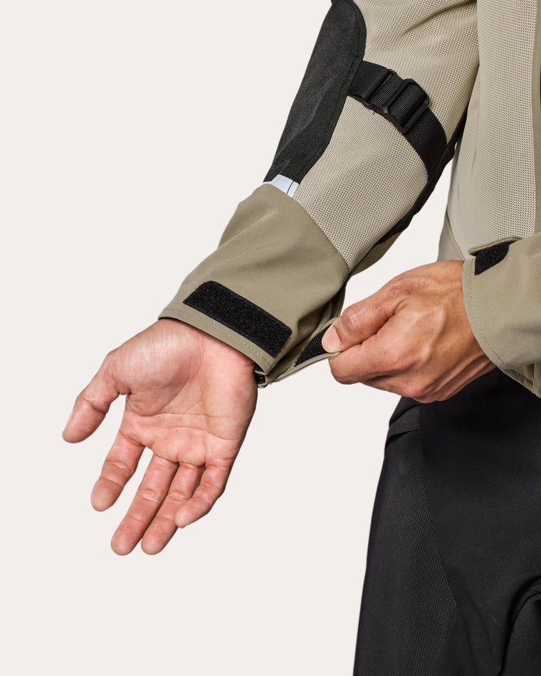 Hook and loop cuff adjustment