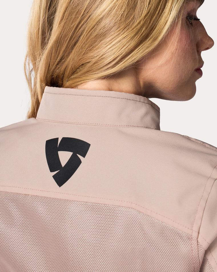 Laminated reflective logo on back