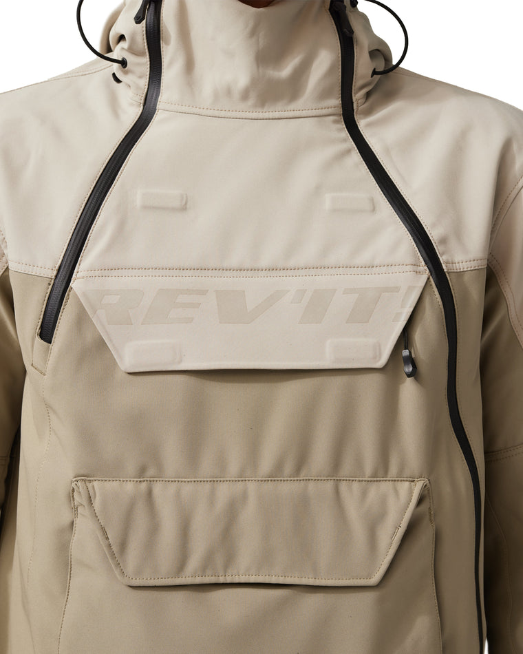 Laminated reflective logo on chest