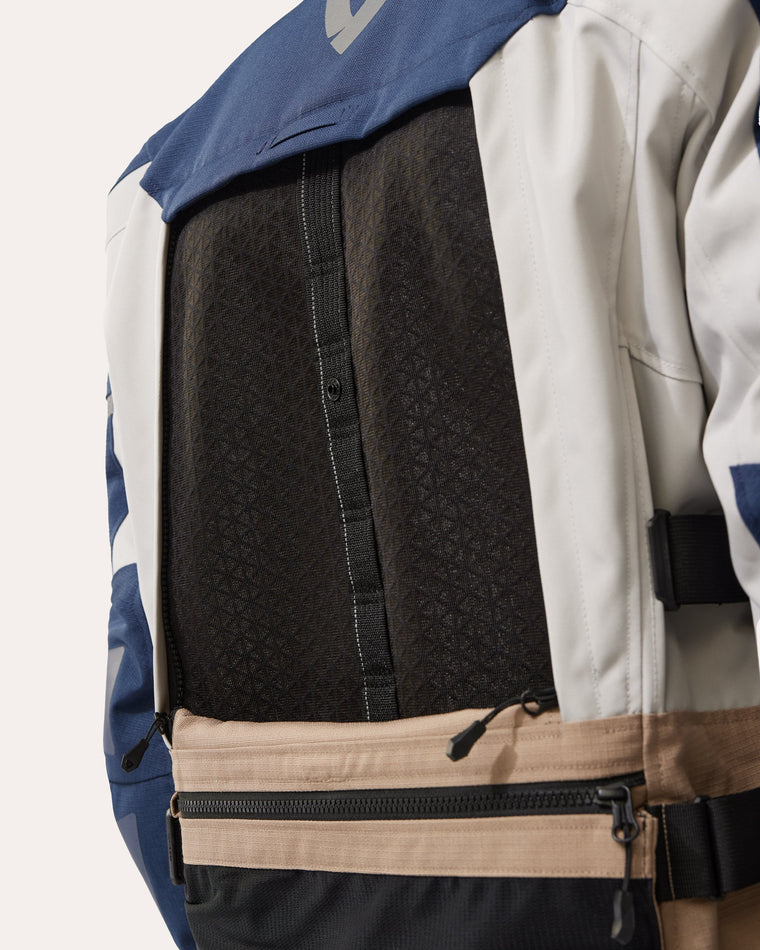 Ventilation panels on back side